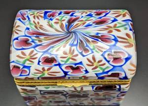 Murano Millefiori Glass Trinket Box