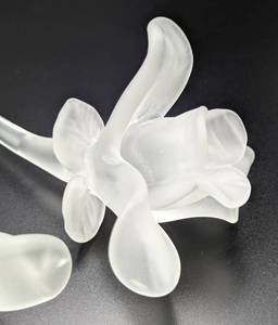 Frosted Art Glass Flowers