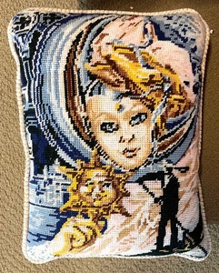 Trio of Nifty Needlepoint Pillows