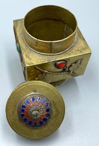 Antique Chinese Brass Tea Jar