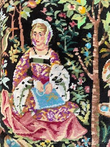 Neat Handcrafted Needlepoint Pillow