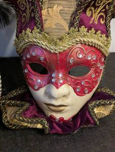 Pair of Festive Venetian Masks