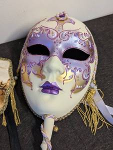 Pair of Unique Venetian Masks