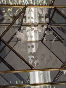 Small Mirrored Glass Wall Display Cabinet