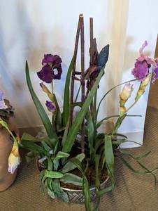 Assorted Potted Faux Floral Foliage