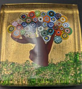 Murano Glass Tree of Life Paperweight