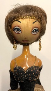 Xenis Collection Yolanda and Gloria Hand Carved Wooden Dolls