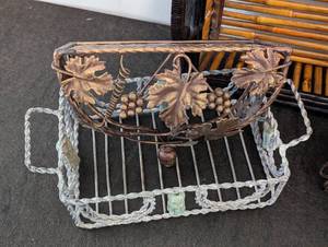 Decorative BasketsTrays and Wall Shelf