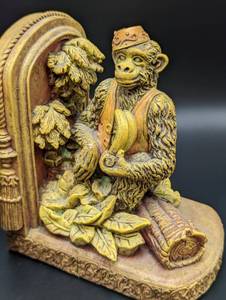 Pair of Adorable Monkey Bookends