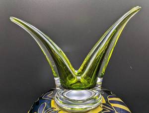 Large and Unique Studio Ahus Sweden Art Glass Sculpture