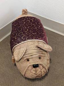 Adorable Bulldog Footstool