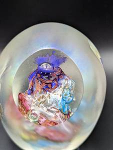 Signed Art Glass Paperweight by Lowerys
