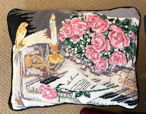 Trio of Nifty Needlepoint Pillows