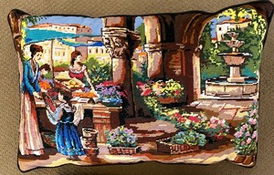 2 Nice Needlepoint Pillows