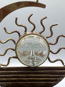 Sizzling Sun Themed Metal Candle Holder