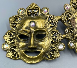 Vintage Rare Laloon Exclusive Designs Brass Belt Buckle