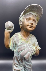 Darling Resin Baseball Player Sculpture