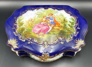 Vintage Chateau de Blois Porcelain Jewelry Box