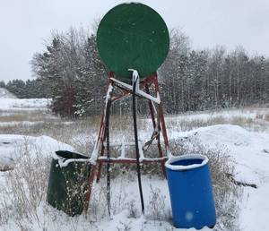 Used 300 Gallon Diesel Fuel Tank w Stand