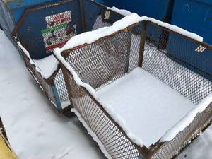 2 Metal Recycling Baskets