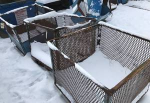 3 Metal Recycling Baskets