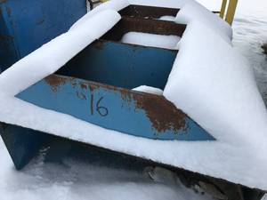 Metal Chute and Stand