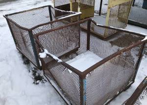 2 Metal Recycling Baskets
