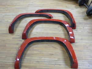 Set of Red Fender Flares