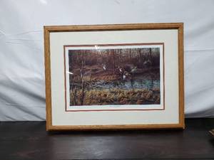 lot 105 image: Terry Redlin Print Apple River Mallards
