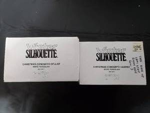 lot 65 image: Winter Silhouette Department 56 Porcelain Figurines