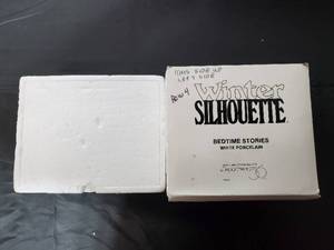 lot 68 image: Department 56 Winter Silhouette Porcelain Figurines