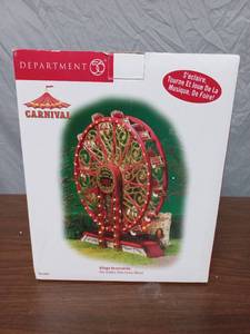 lot 4 image: Department 56 Carnival Christmas Village Accessories The Golden Vine Ferris Wheel