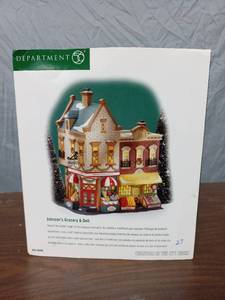 lot 12 image: Department 56 Christmas in the Cities Christmas Village Johnsons Grocery & Deli