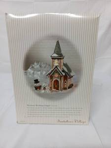 lot 26 image: Department 56 Mistletoe Wedding Chapel