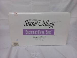 lot 29 image: Department 56 Bachmans Flower Shop Snow Village Dcor