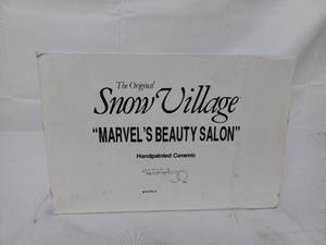 lot 31 image: Department 56 Marvels Beauty Salon Snow Village Piece