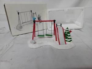lot 41 image: Department 56 Winter Playground Holiday Village Dcor Piece