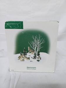 lot 42 image: Department 56 Wolves In The Woods Village Accessory