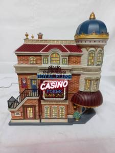 lot 49 image: Department 56 Royal Flush Casino Holiday Village Dcor Piece
