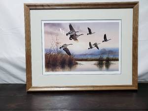 lot 108 image: Jerry Raedeke Print Early Out