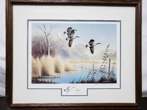 lot 100 image: Jerry Raedeke Print Gentle Snow