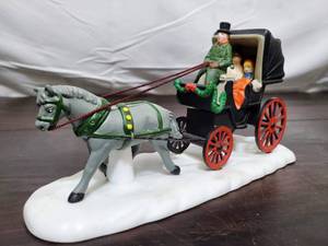 lot 109 image: Department 56 Heritage Village Horse Drawn Carriage Figurine