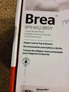 lot 62 image: Brea, shower kit