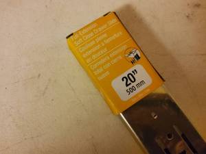 lot 98 image: Pair of 20 in soft close drawer slides, new