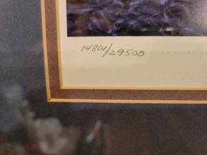 lot 9 image: Terry Redlin Winter Wonderland SignedNumbered Print