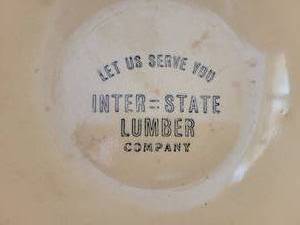 lot 2 image: Inter-State Lumber Advertising Bowl, Stunning