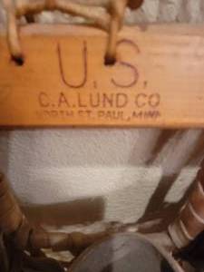 lot 104 image: 1952 Lund Snowshoes Made for the Korean War