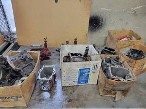 lot 144 image: Large Lot of International Harvester Diesel Injection Pump Parts and Housings
