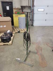 lot 29 image: Shop made Halogen Adjustable Work light - Approx. 60 Tall as shown