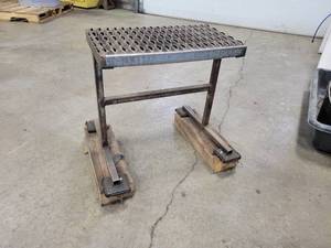 lot 205 image: Metal Step Stand - Approx. 20 x 12 x 22 Tall